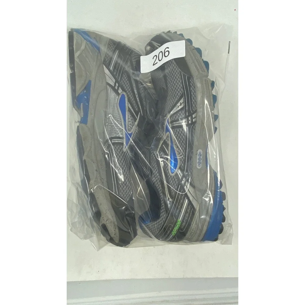 Brooks Adrenaline ASR Mens 10.5 Trail Running Shoes Gray Blue 1101011D460